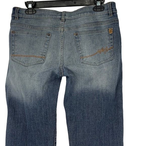 Womens Southpole Jeans Size 9 Boot Vintage Stretch Crop 3176 Mid Rise Short - Picture 5 of 7